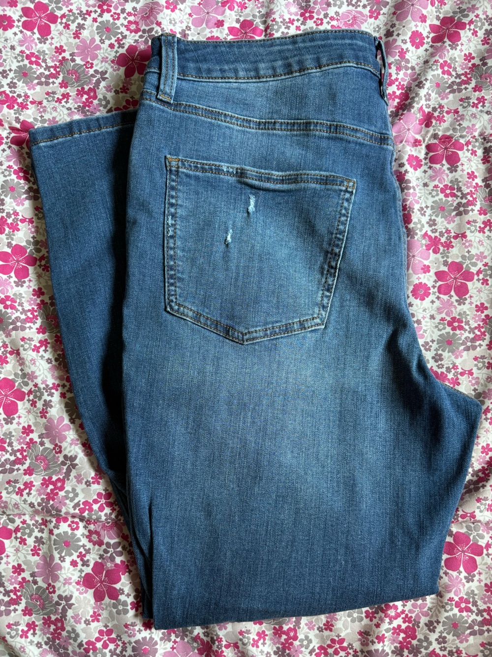 LC Lauren Conrad Mid-Blue Skinny Jeans